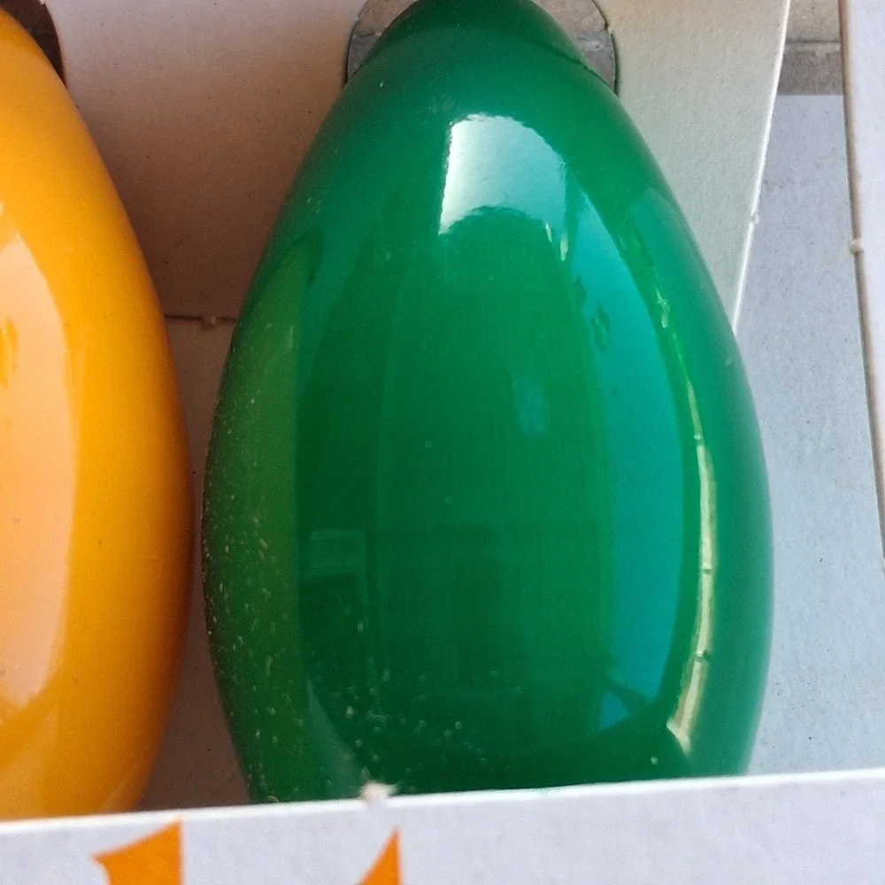 Lot of 2 Vintage GE Glow Bright C9 Christmas Light Bulbs Outdoor 8 Bulbs Total